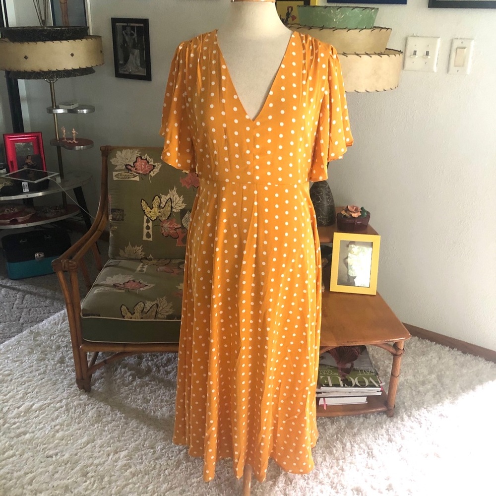SOLD Retro Dress 1930s Style Polka Dot Pinup 30s - Picture 2 of 8